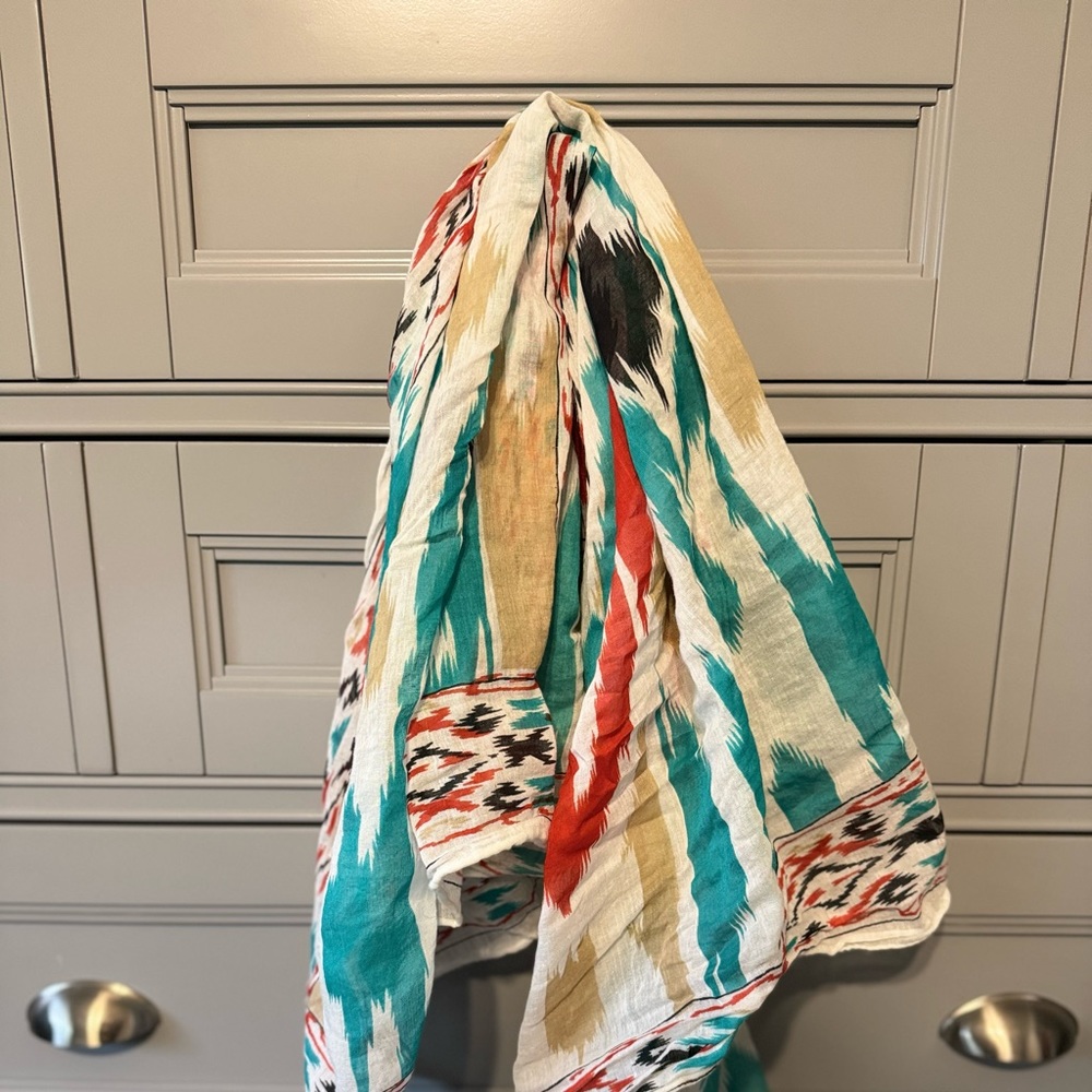 Square colorful scarf